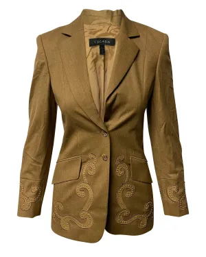 Escada Trouser Suit Set in Brown Wool