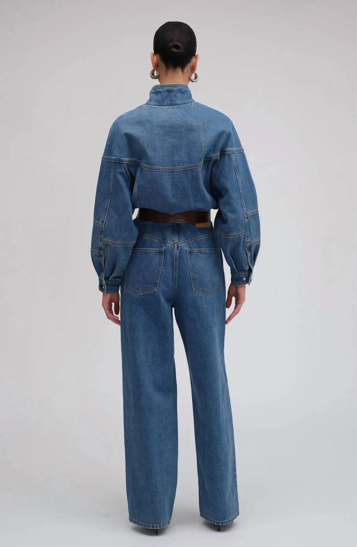 Eugene Jumpsuit In Lightwash Blue Denim