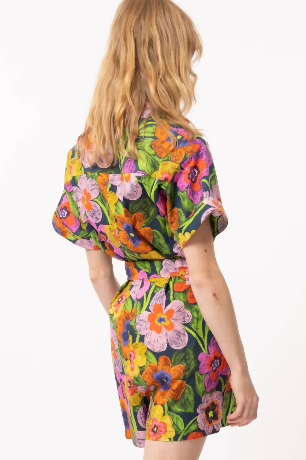 Eva Romper In Garden Marine