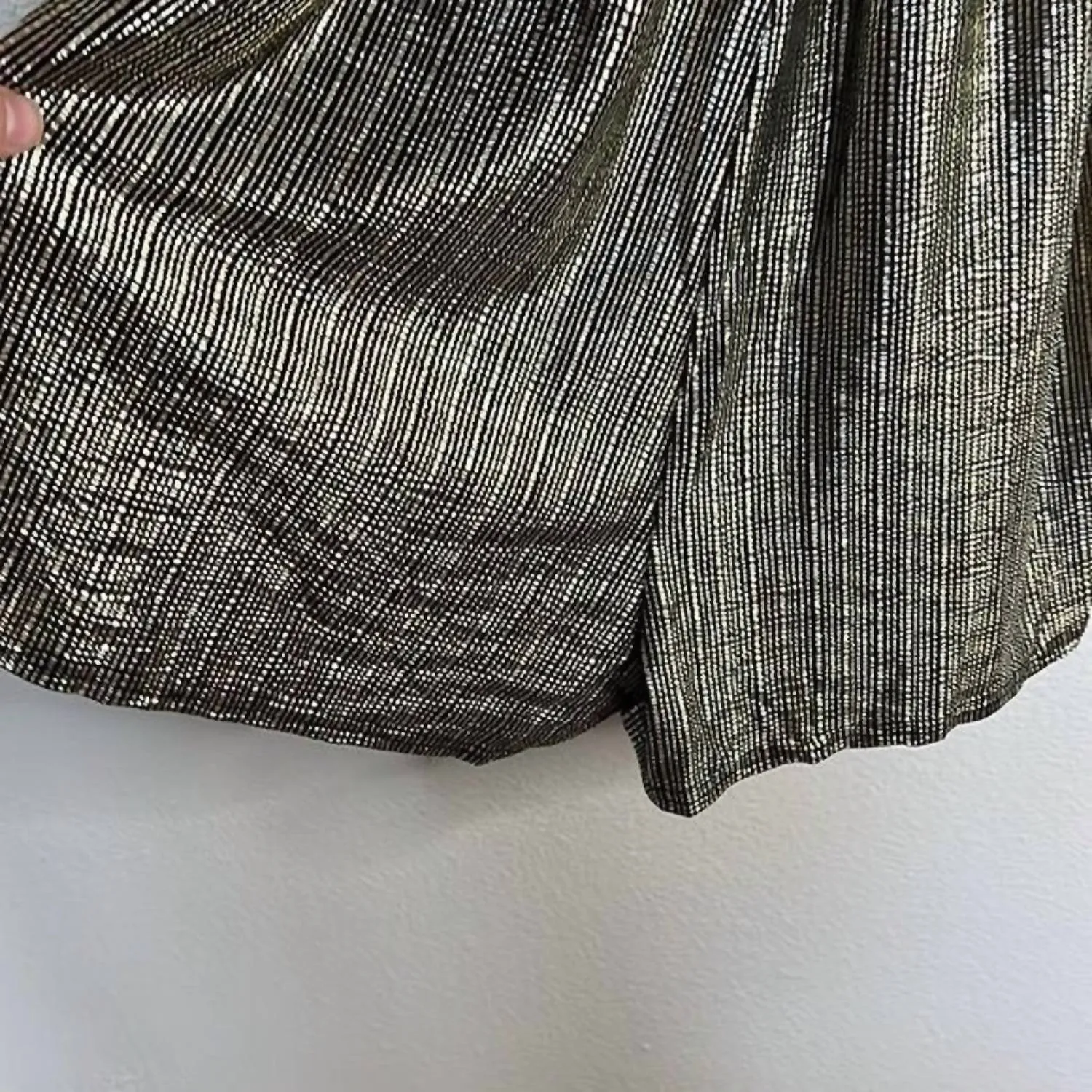 Foil Romper In Gold