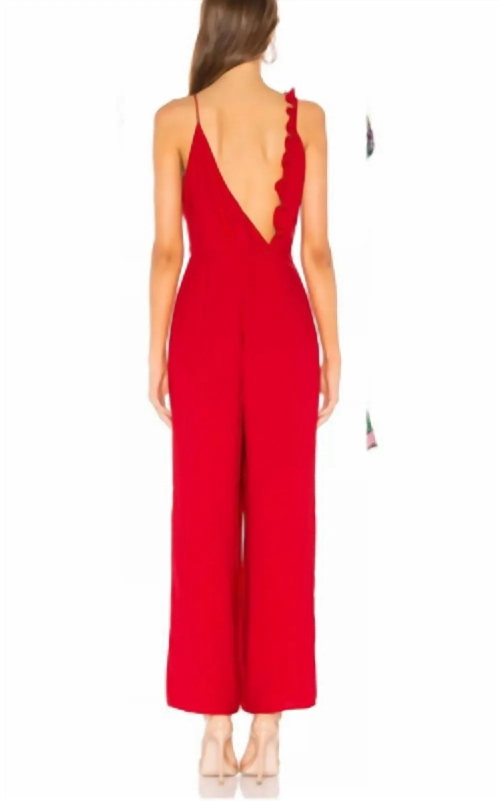 Forget You Jumpsuit In Cherry
