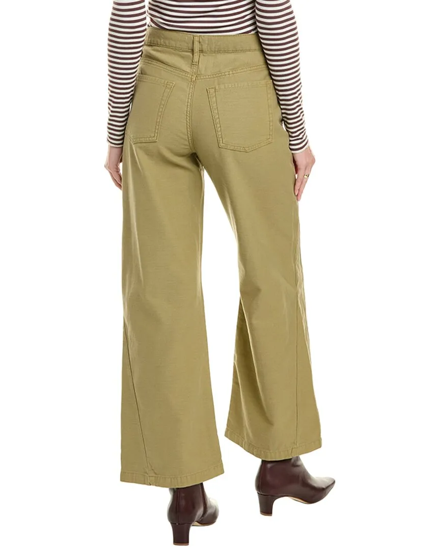 FRAME Denim Le Baggy Washed Summer Sage Palazzo Jean