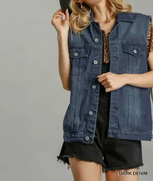 Fringe Denim Vest
