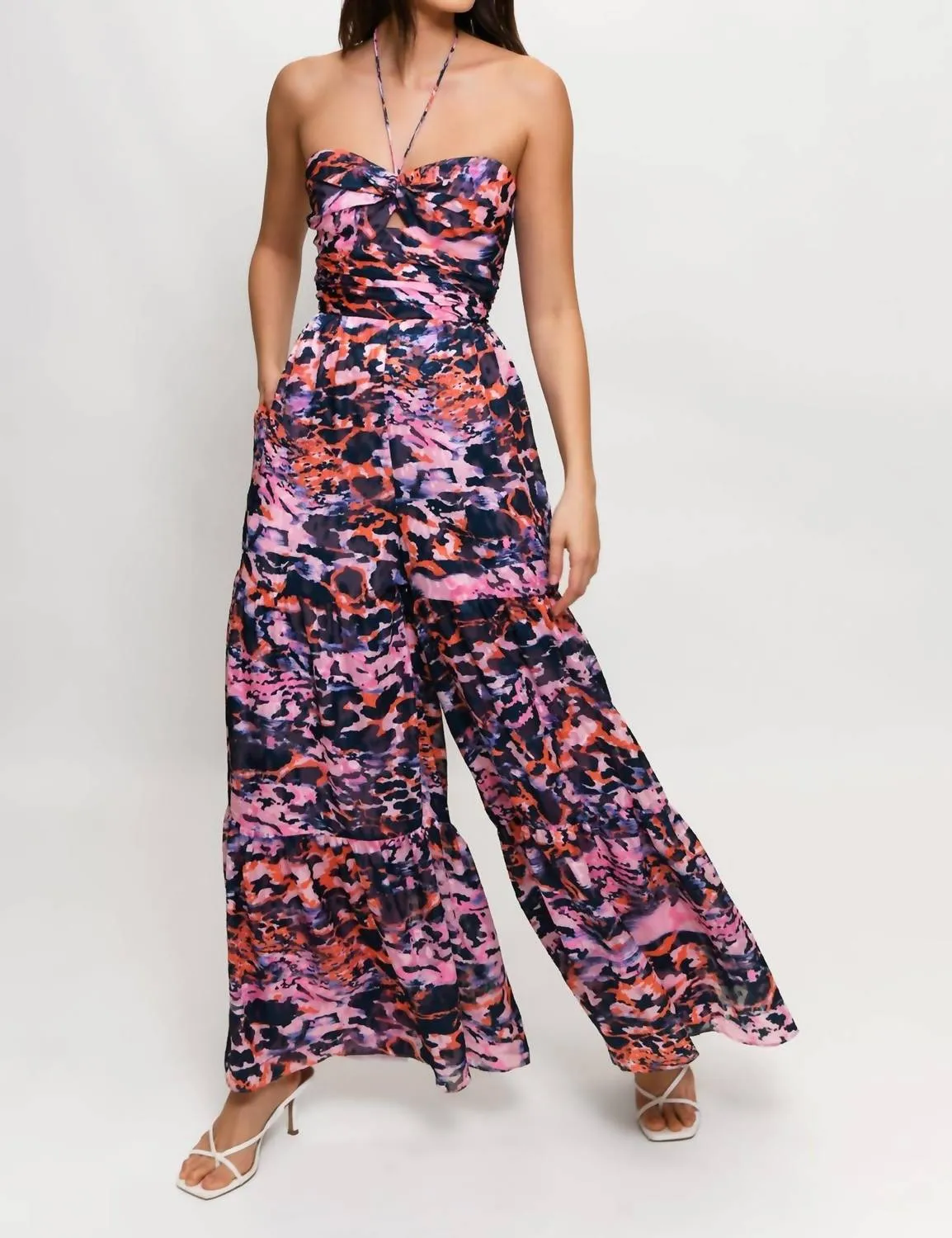 Getty Jumpsuit In Blush Seaside