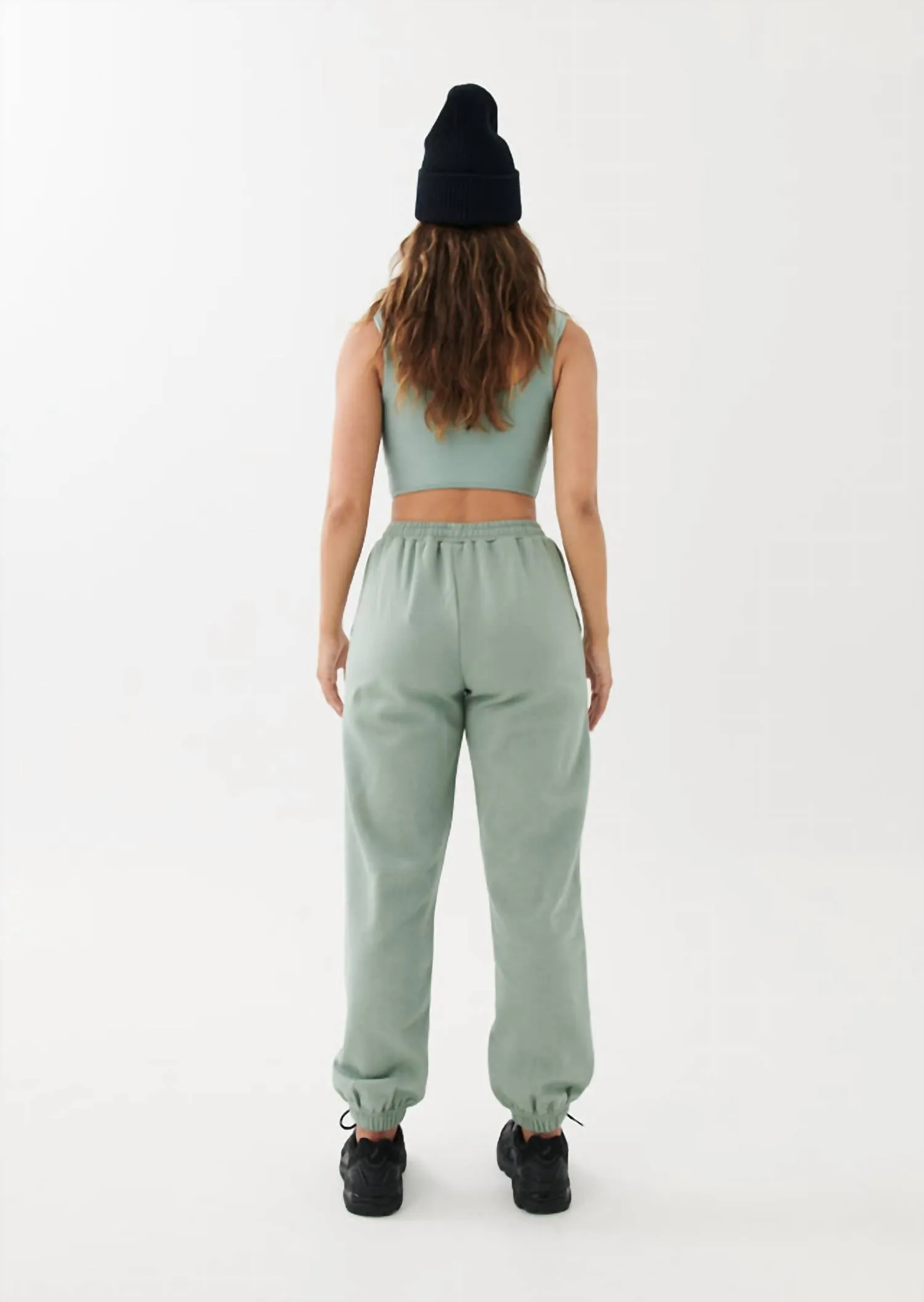 Grand Stand Track Pant In Iceberg Green