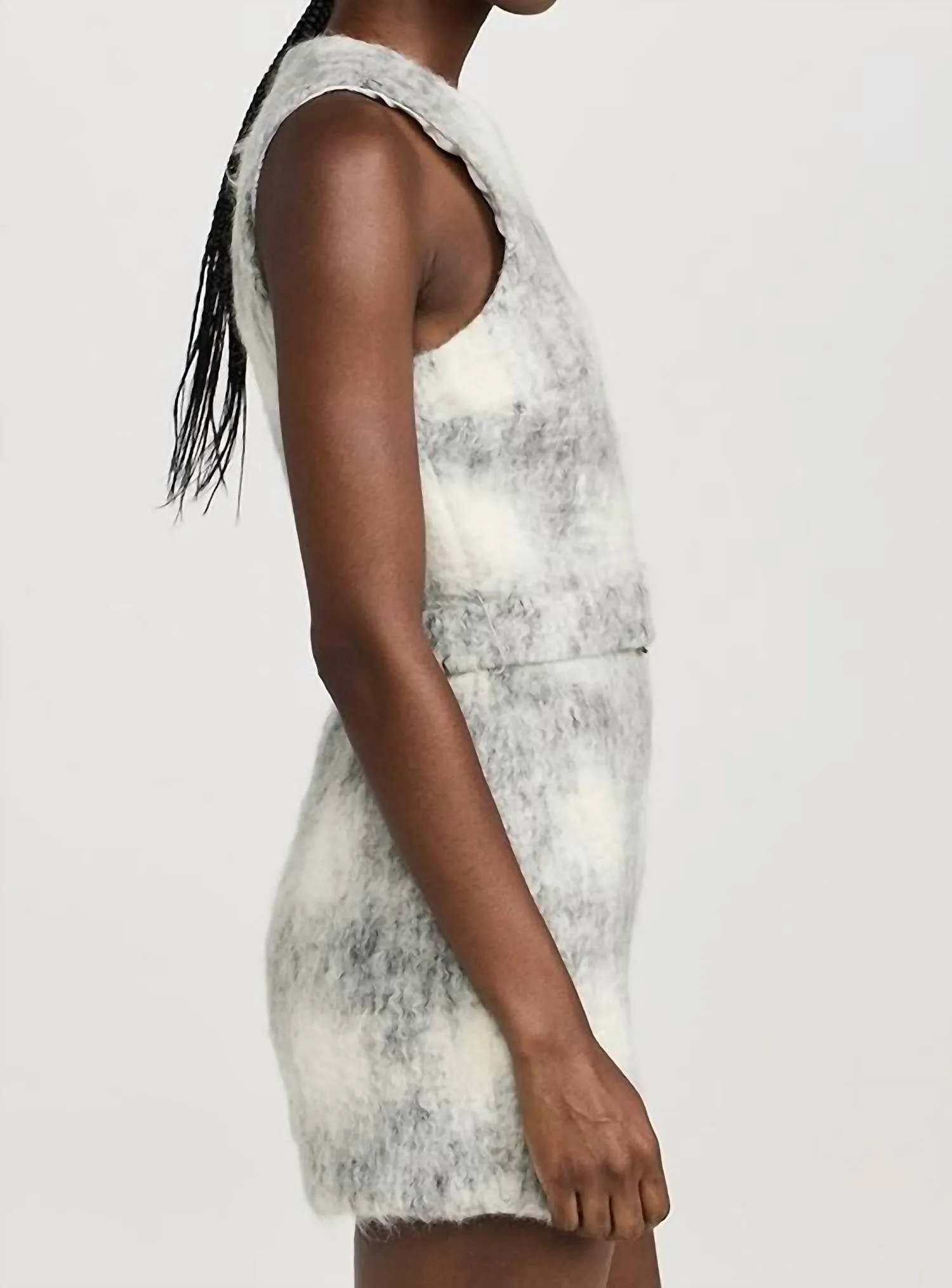 Hazel Wool Belted Romper In Manderlay Wool