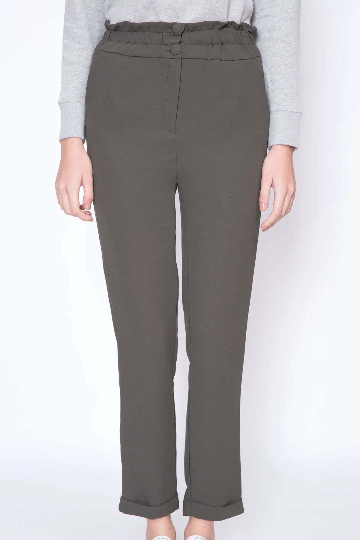 High Waist Tampered Pants