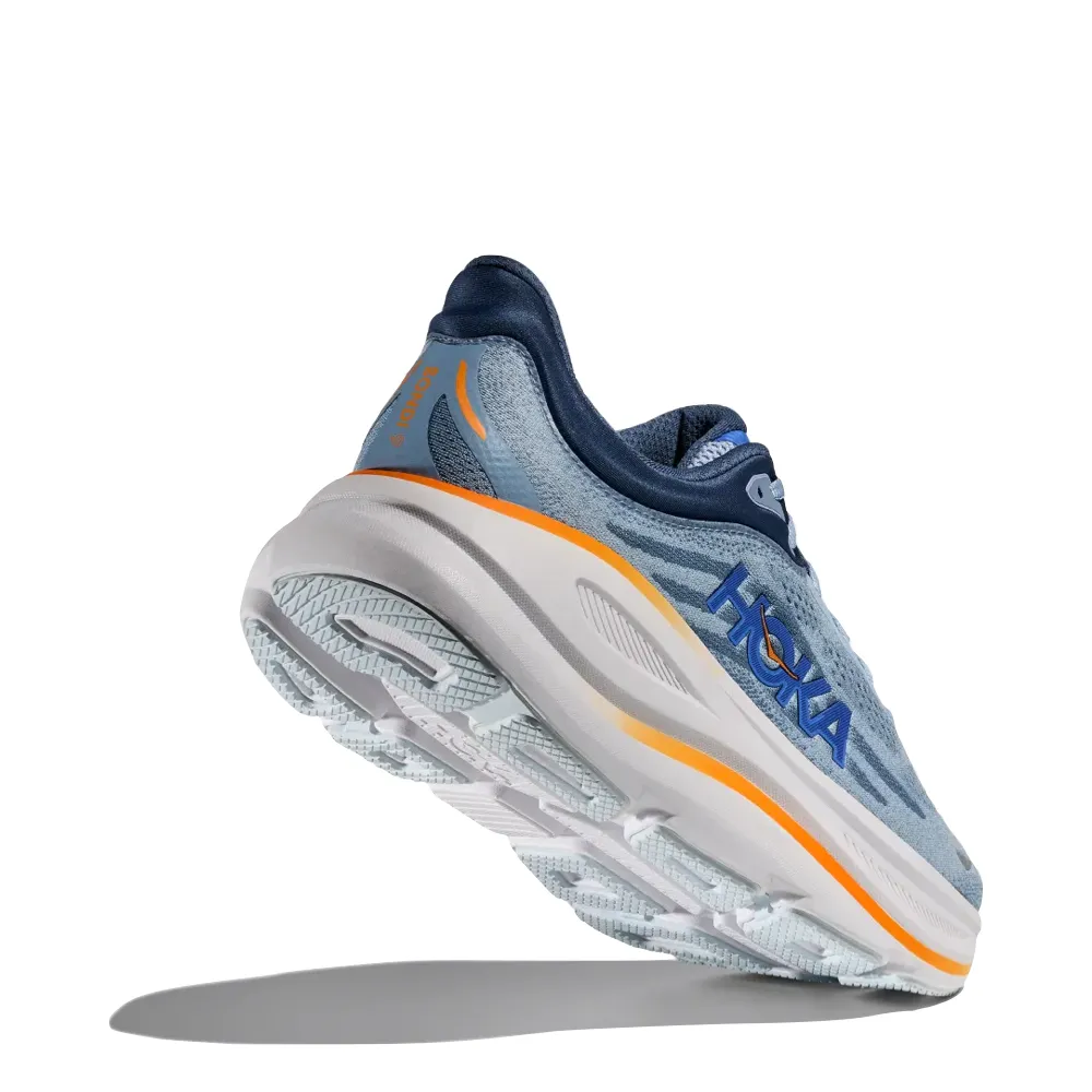 Hoka Men's Bondi 9 Sneaker in Drizzle/Downpour