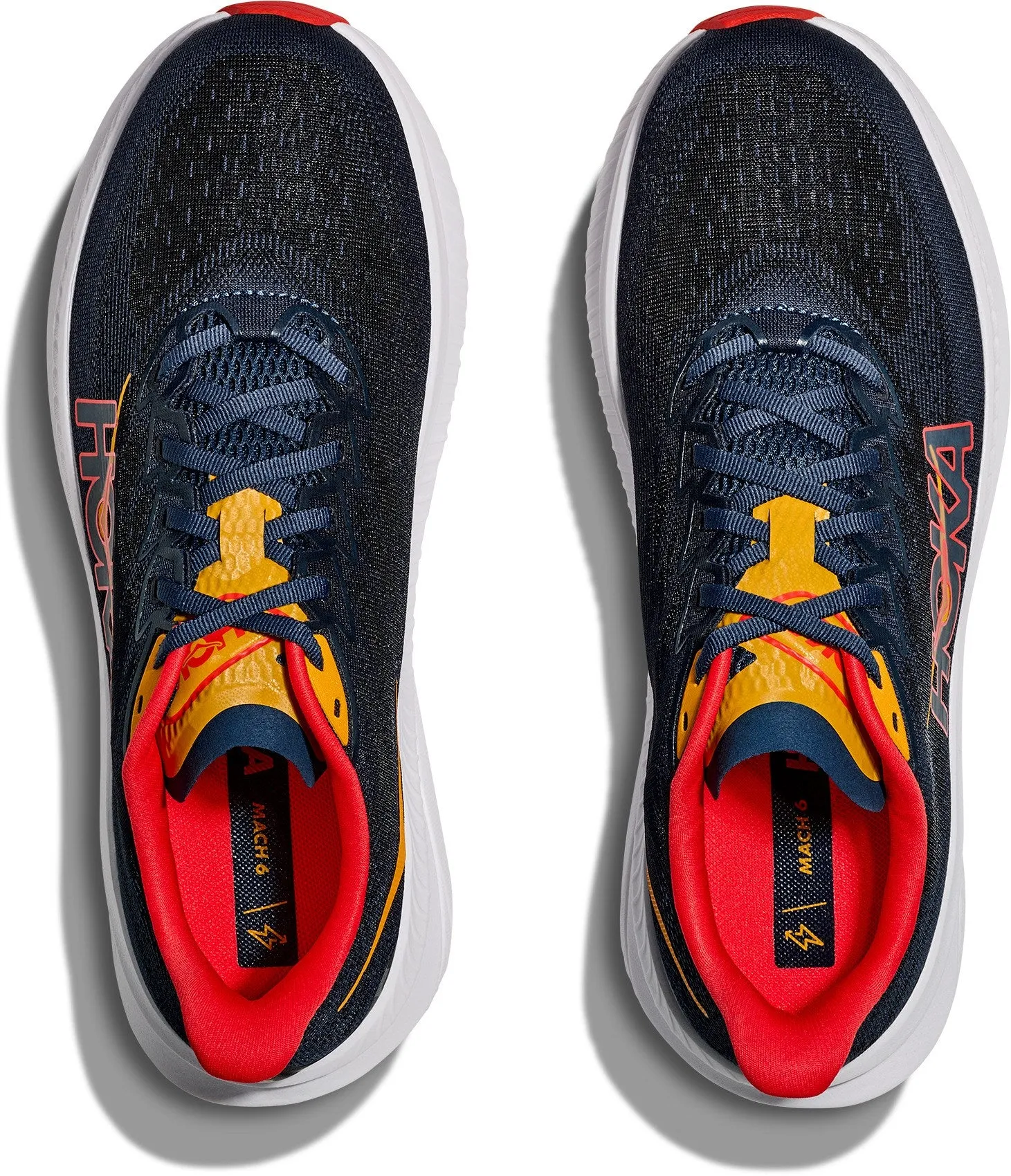 Hoka Men's Mach 6 Sneaker in Varsity Navy/Nautical Dusk