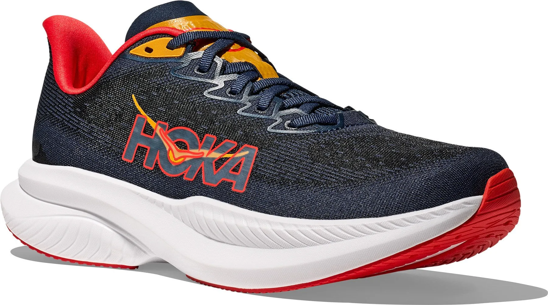 Hoka Men's Mach 6 Sneaker in Varsity Navy/Nautical Dusk