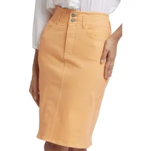 Hollywood Womens High-Rise Denim Denim Skirt