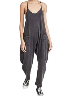 Hot Shot Onsie In Washed Black