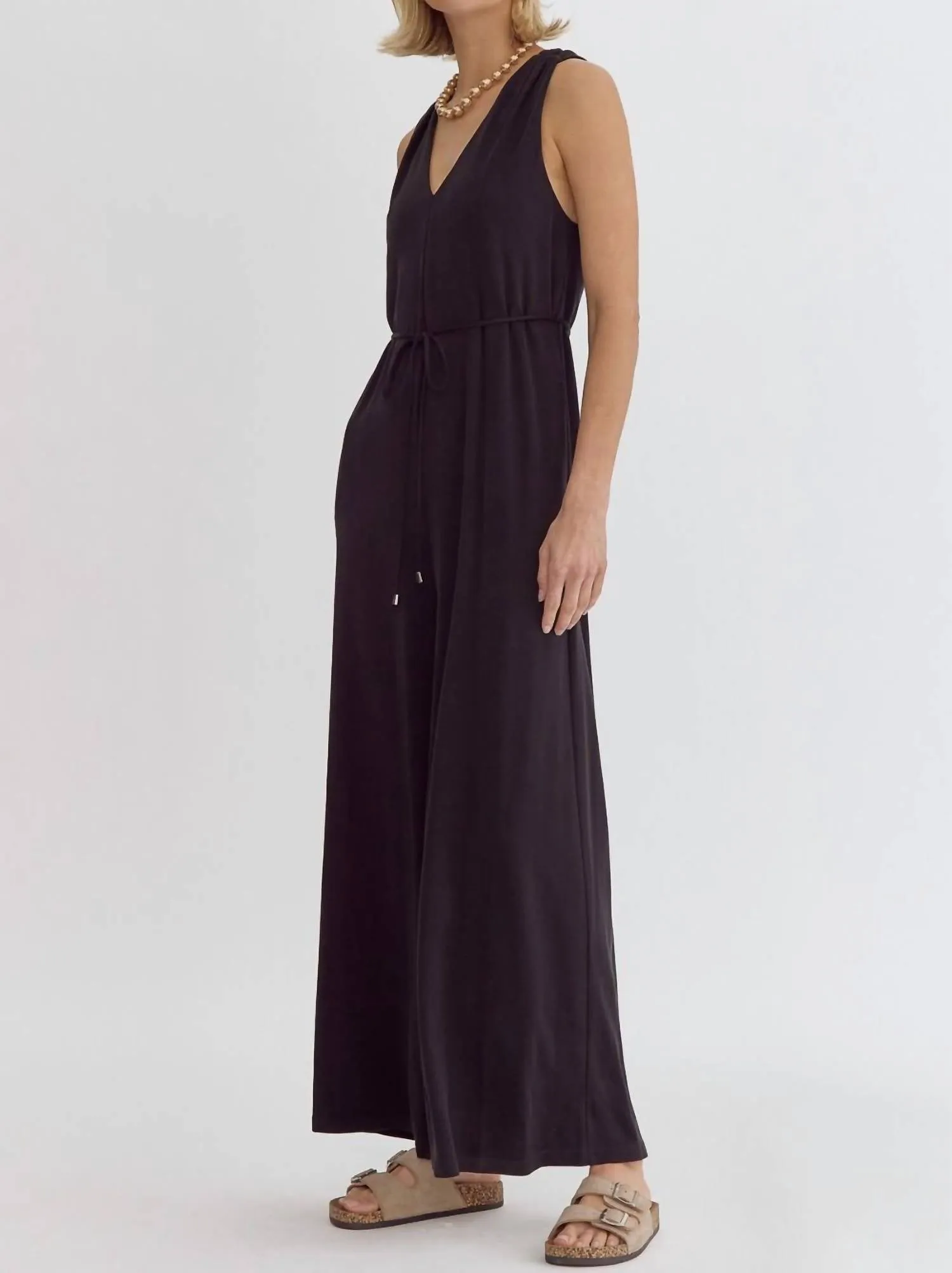 Into The Night Jumpsuit In Black