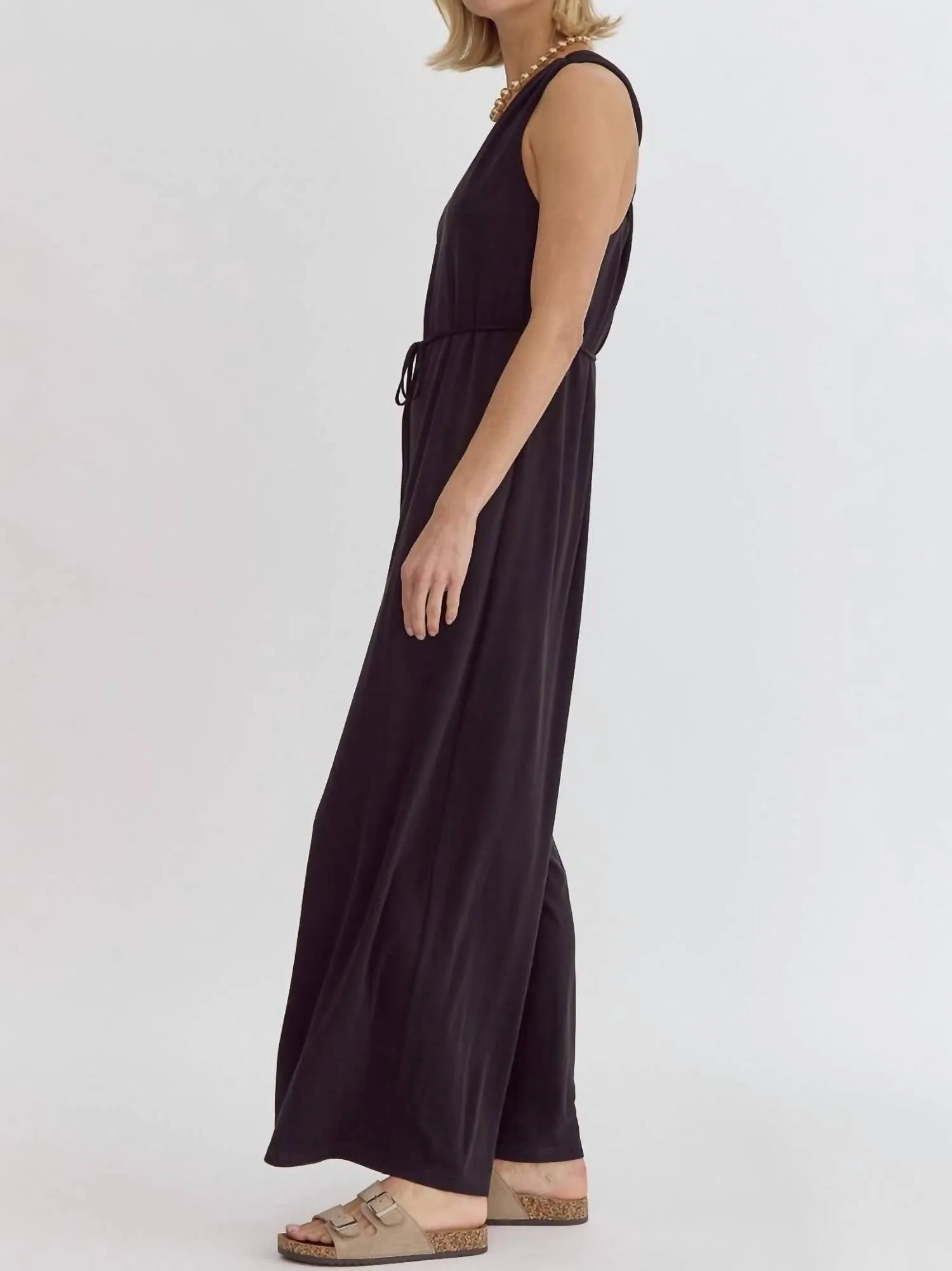 Into The Night Jumpsuit In Black