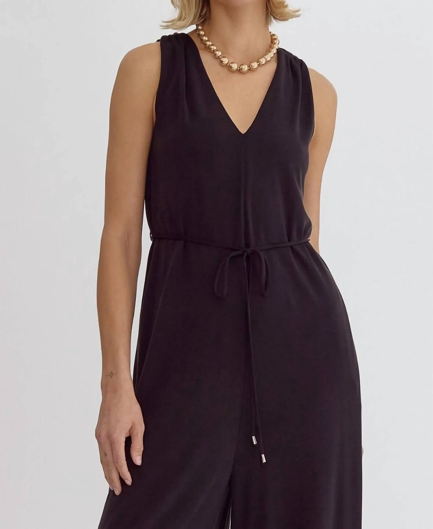 Into The Night Jumpsuit In Black