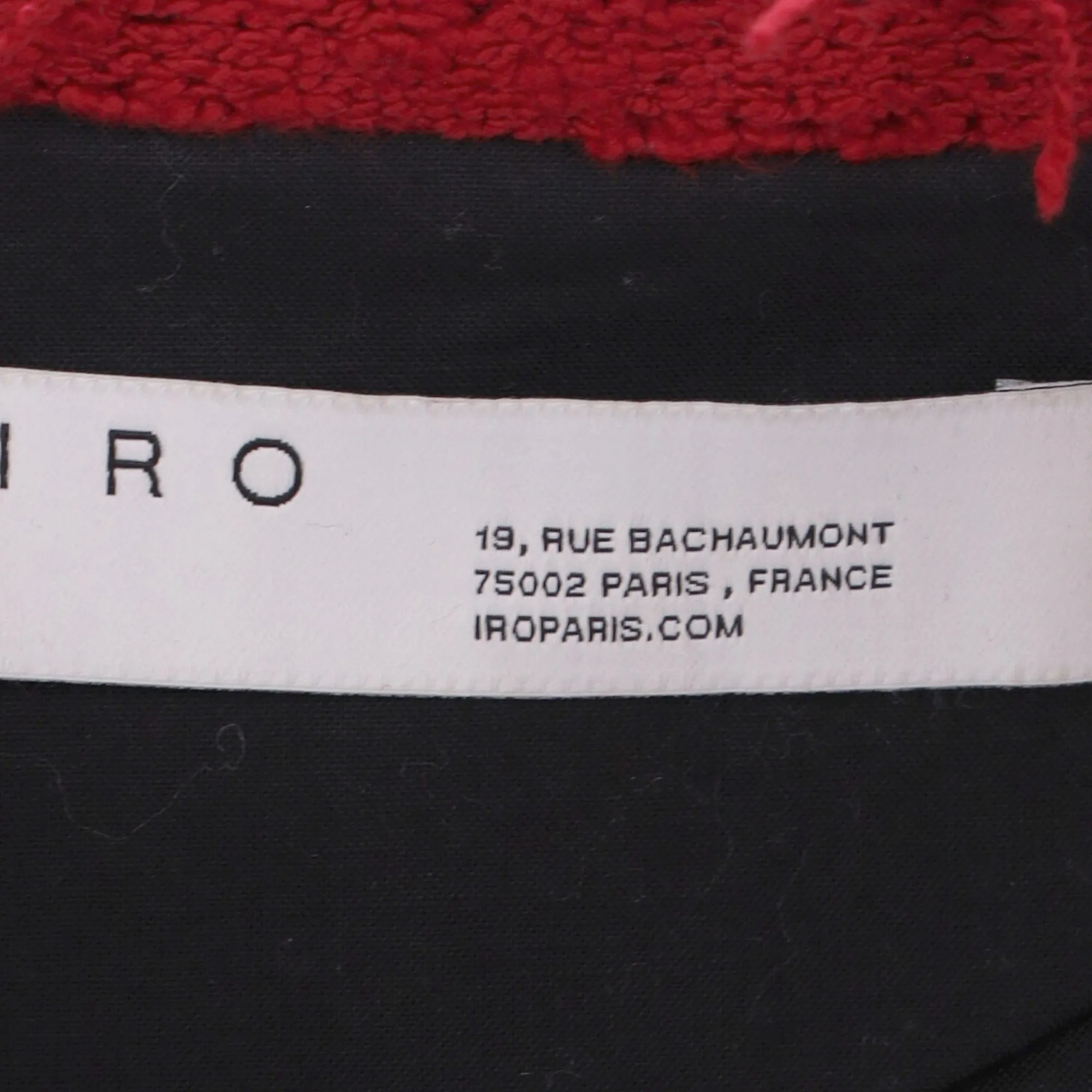 IRO Frayed Jacket in Red Cotton Tweed
