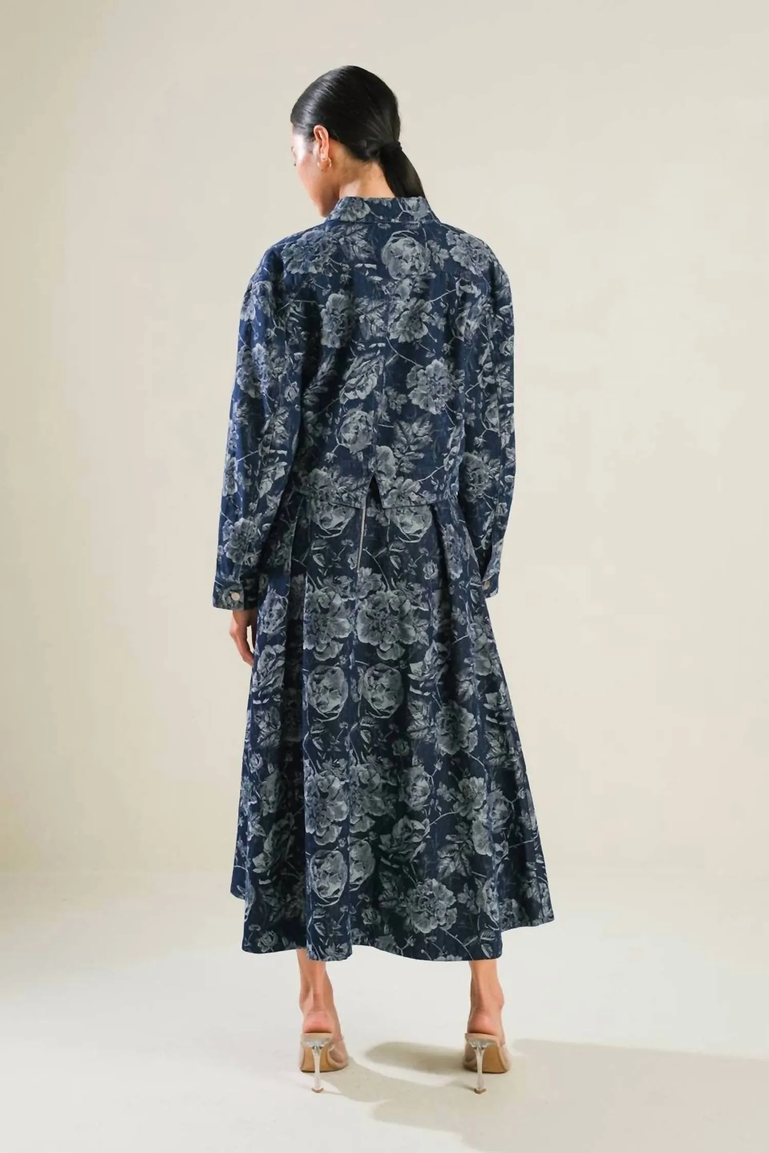 Jacquard Denim Jacket