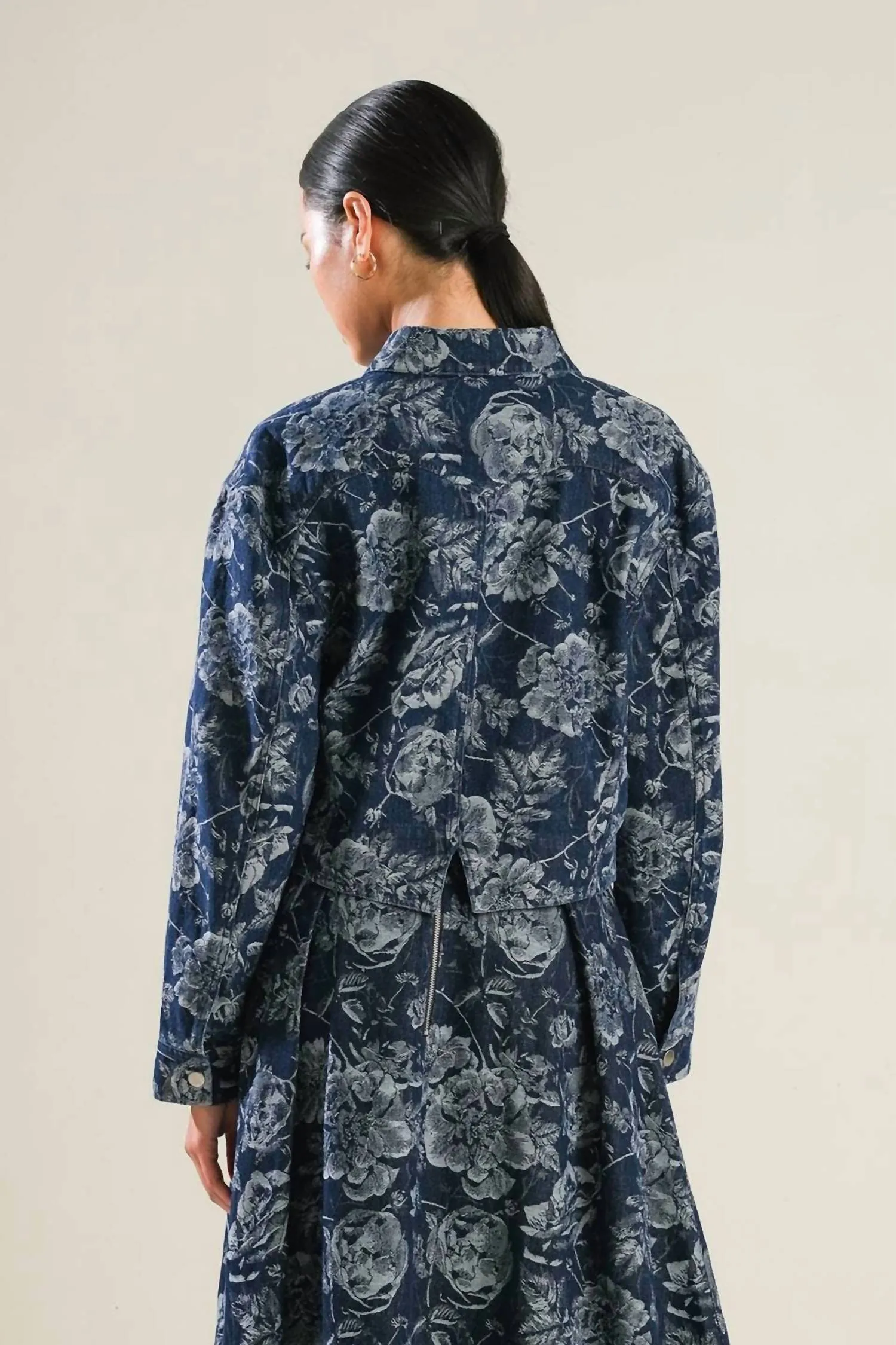 Jacquard Denim Jacket