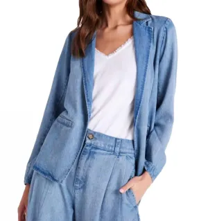 Jagger Longline Blazer In Horizon