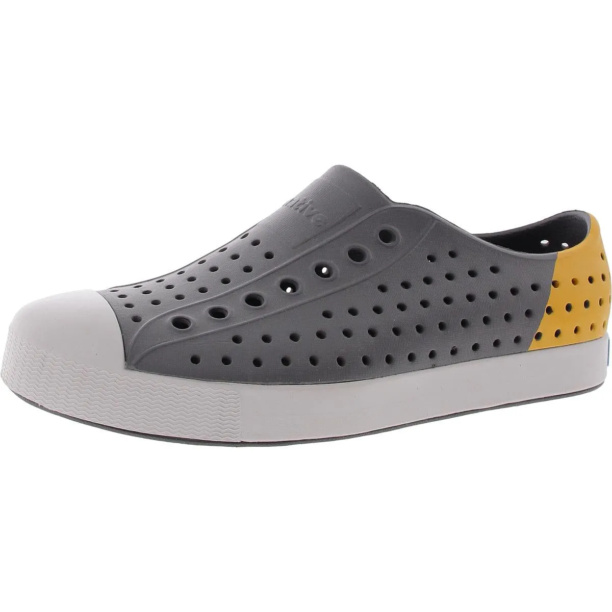 Jefferson Block Mens Perforated Manmade Casual And Fashion Sneakers