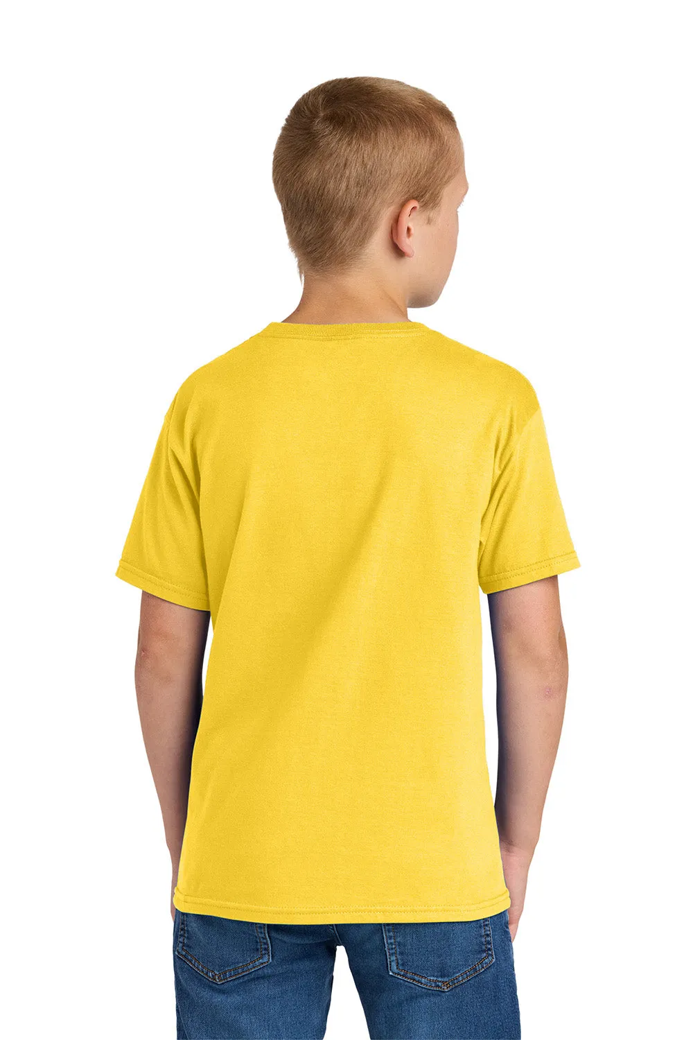 Jerzees Youth Ultimate Short Sleeve Crewneck T-Shirt - Island Yellow