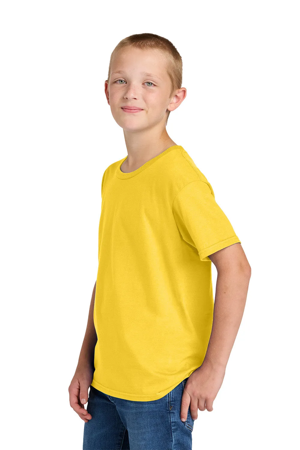 Jerzees Youth Ultimate Short Sleeve Crewneck T-Shirt - Island Yellow