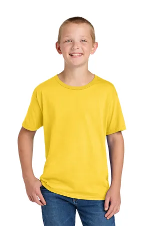Jerzees Youth Ultimate Short Sleeve Crewneck T-Shirt - Island Yellow