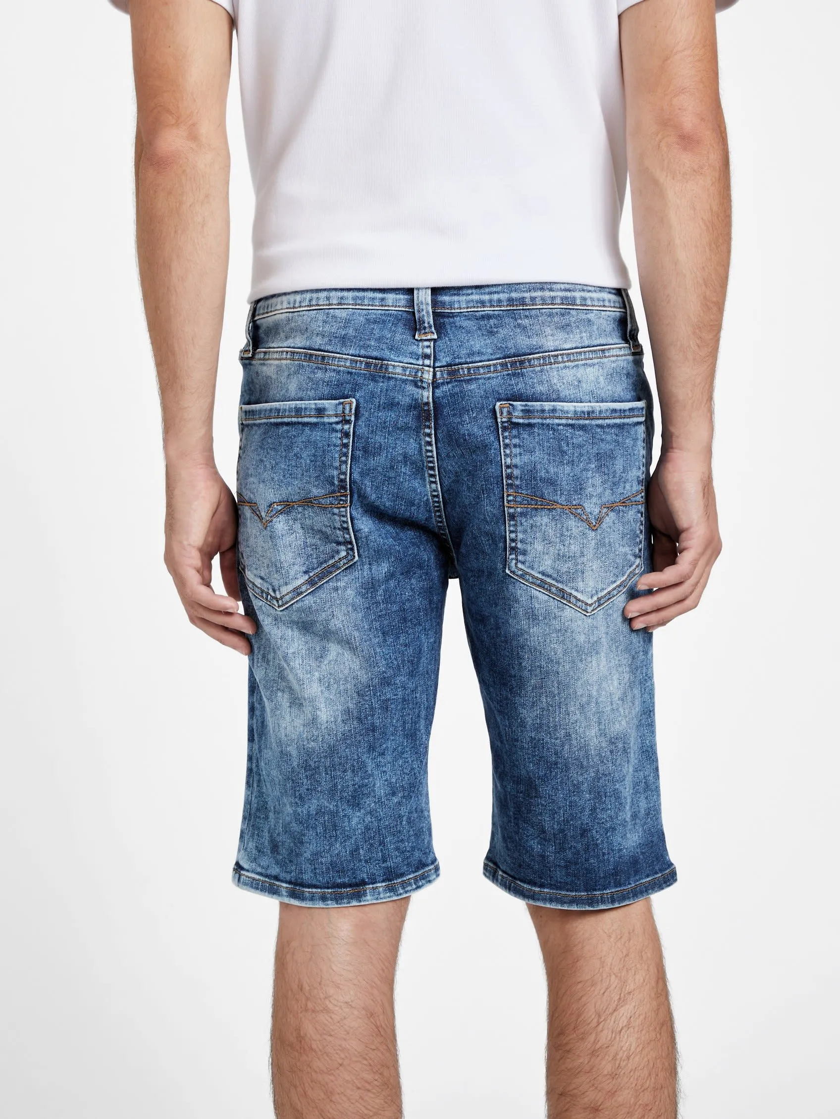 Jonah Rip-and-Repair Denim Shorts