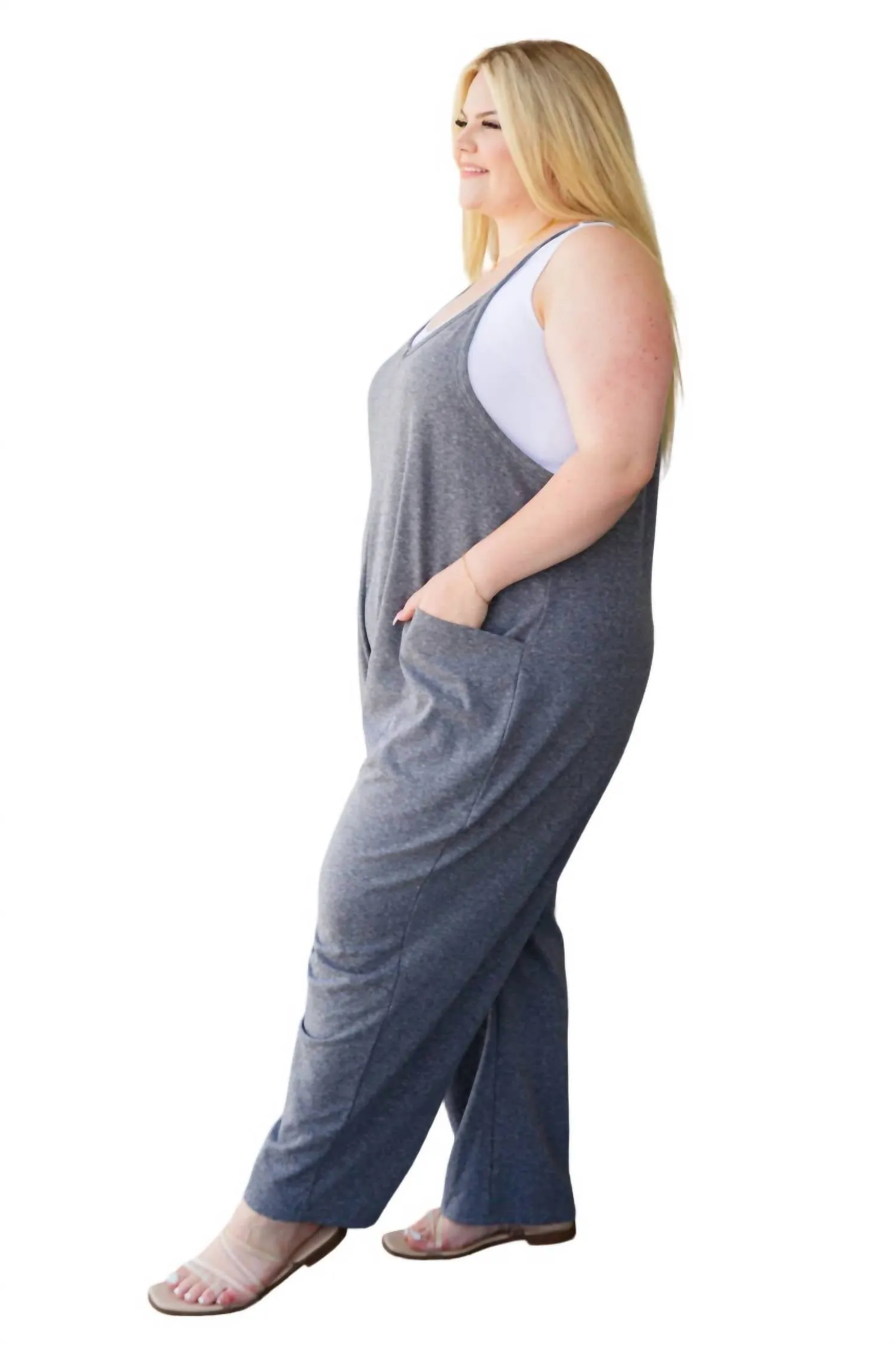 Just Perfect Jumpsuit In Grey