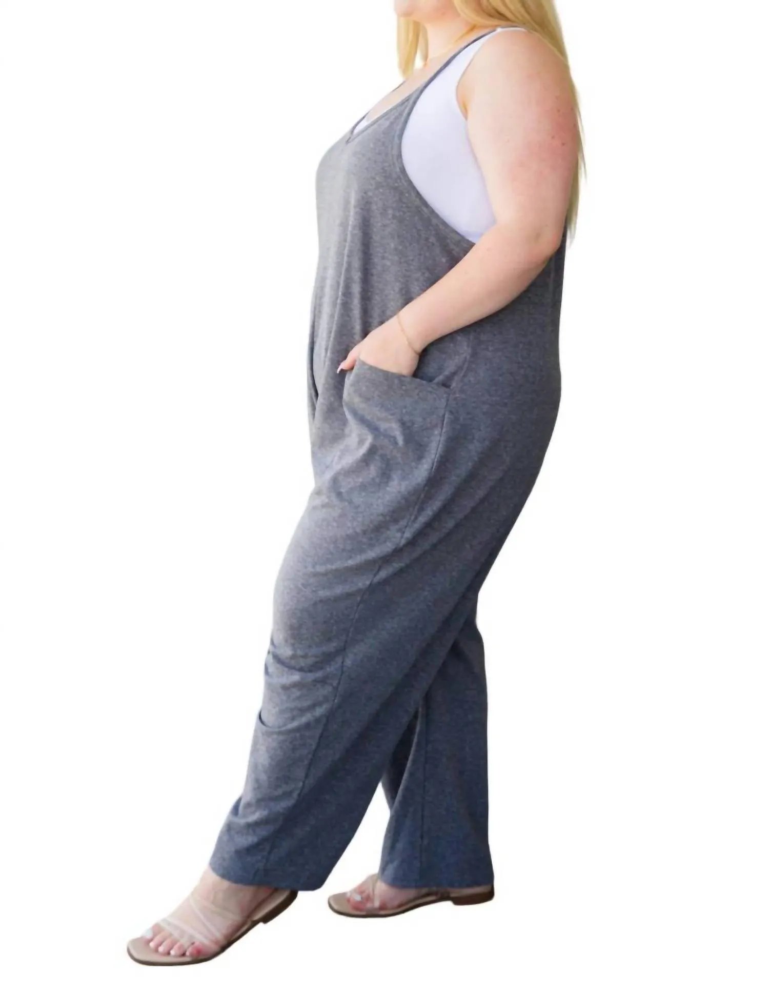 Just Perfect Jumpsuit In Grey