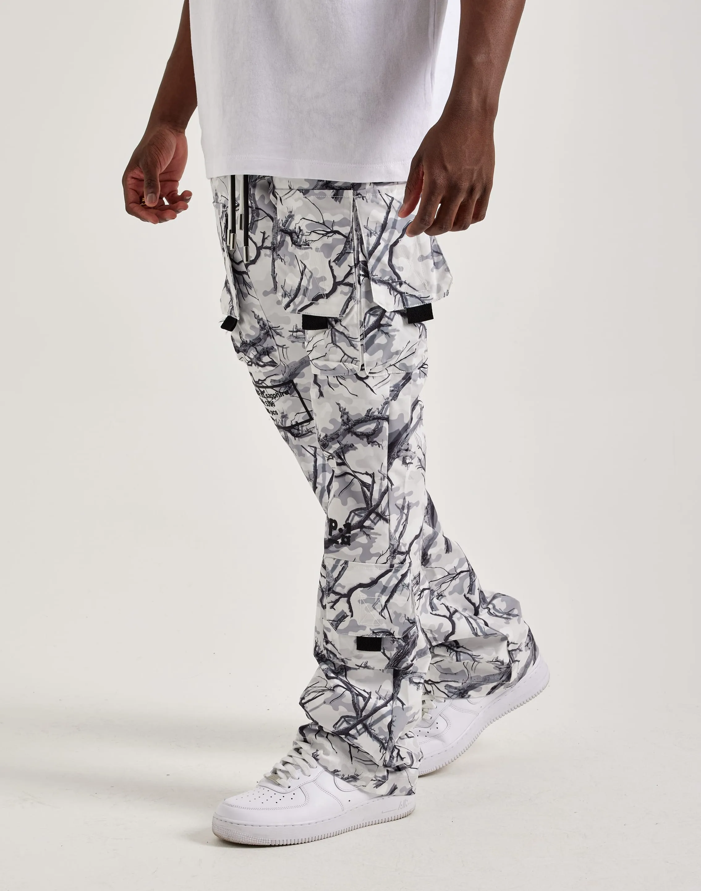Kloud 9 Nylon Flare Cargo Pants