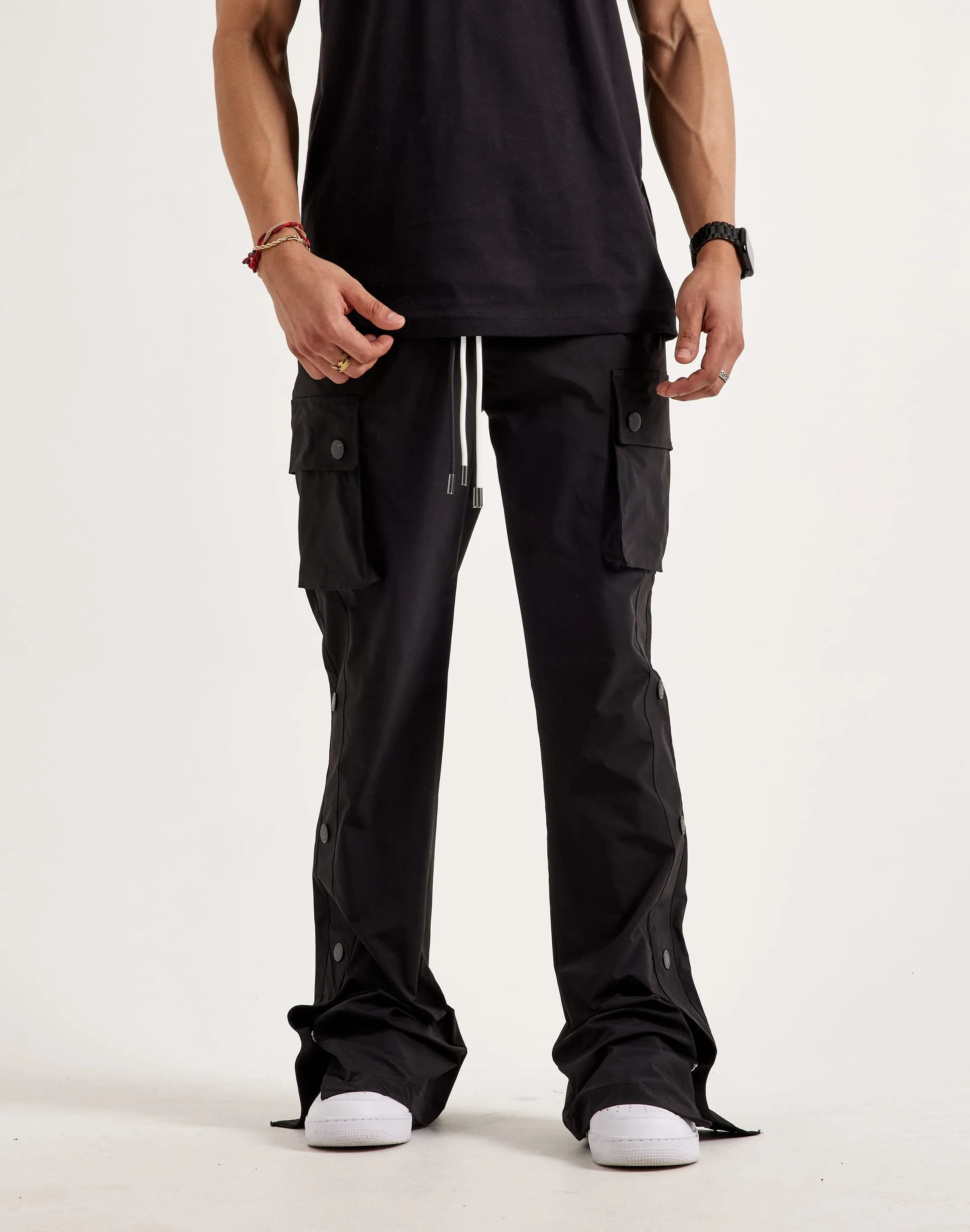 Kloud 9 Nylon Flare Cargo Pants