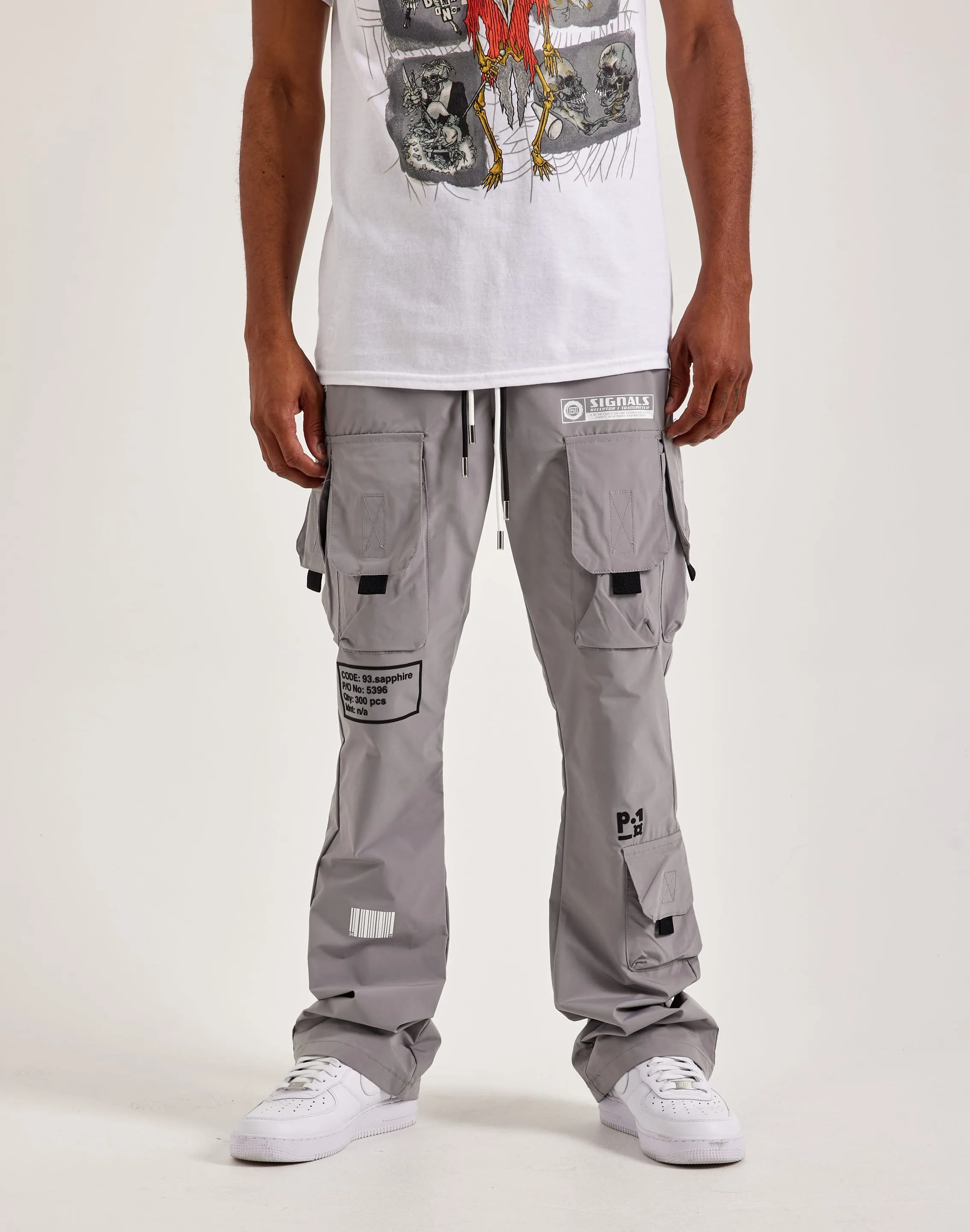 Kloud 9 Nylon Flare Cargo Pants
