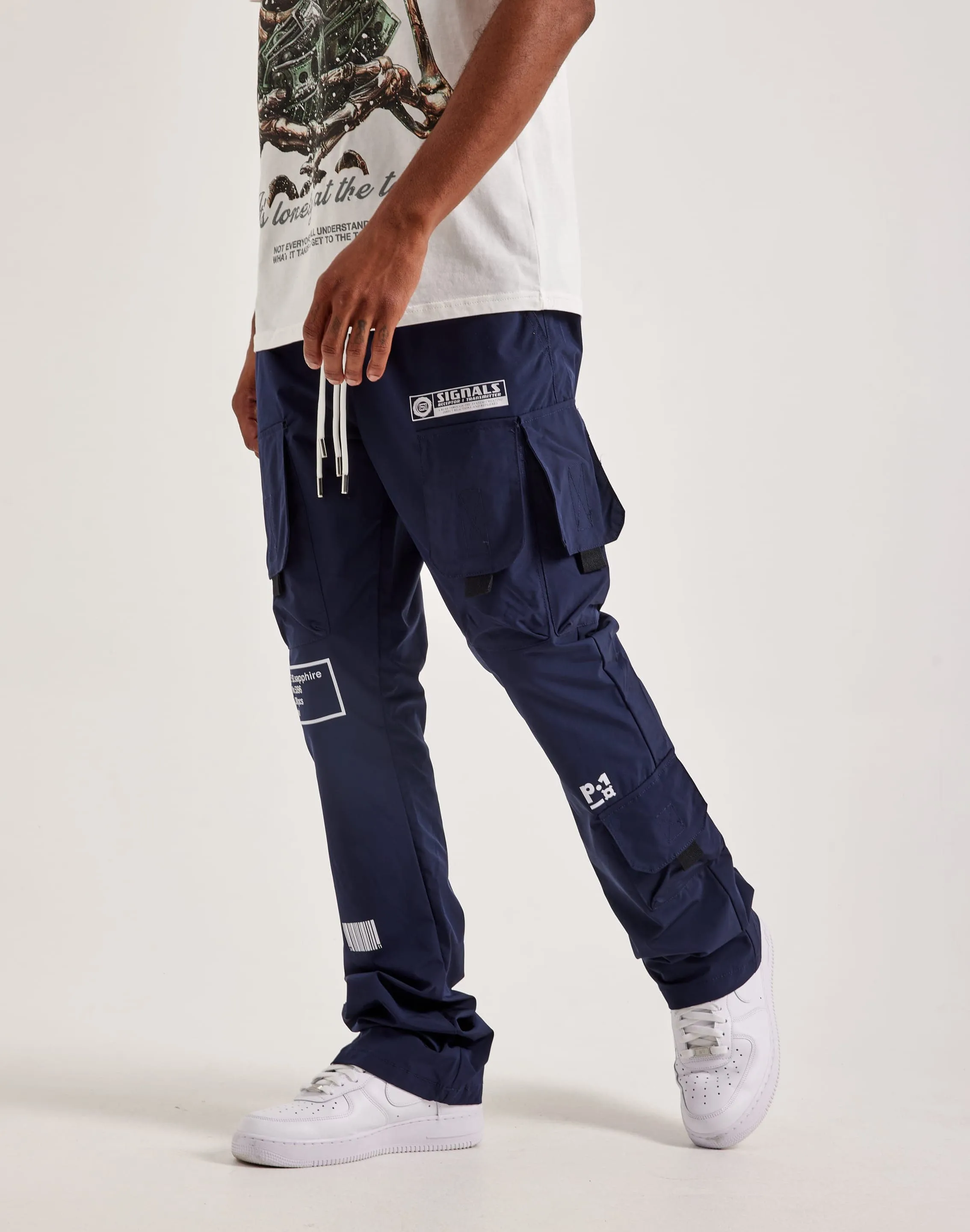 Kloud 9 Nylon Flare Cargo Pants