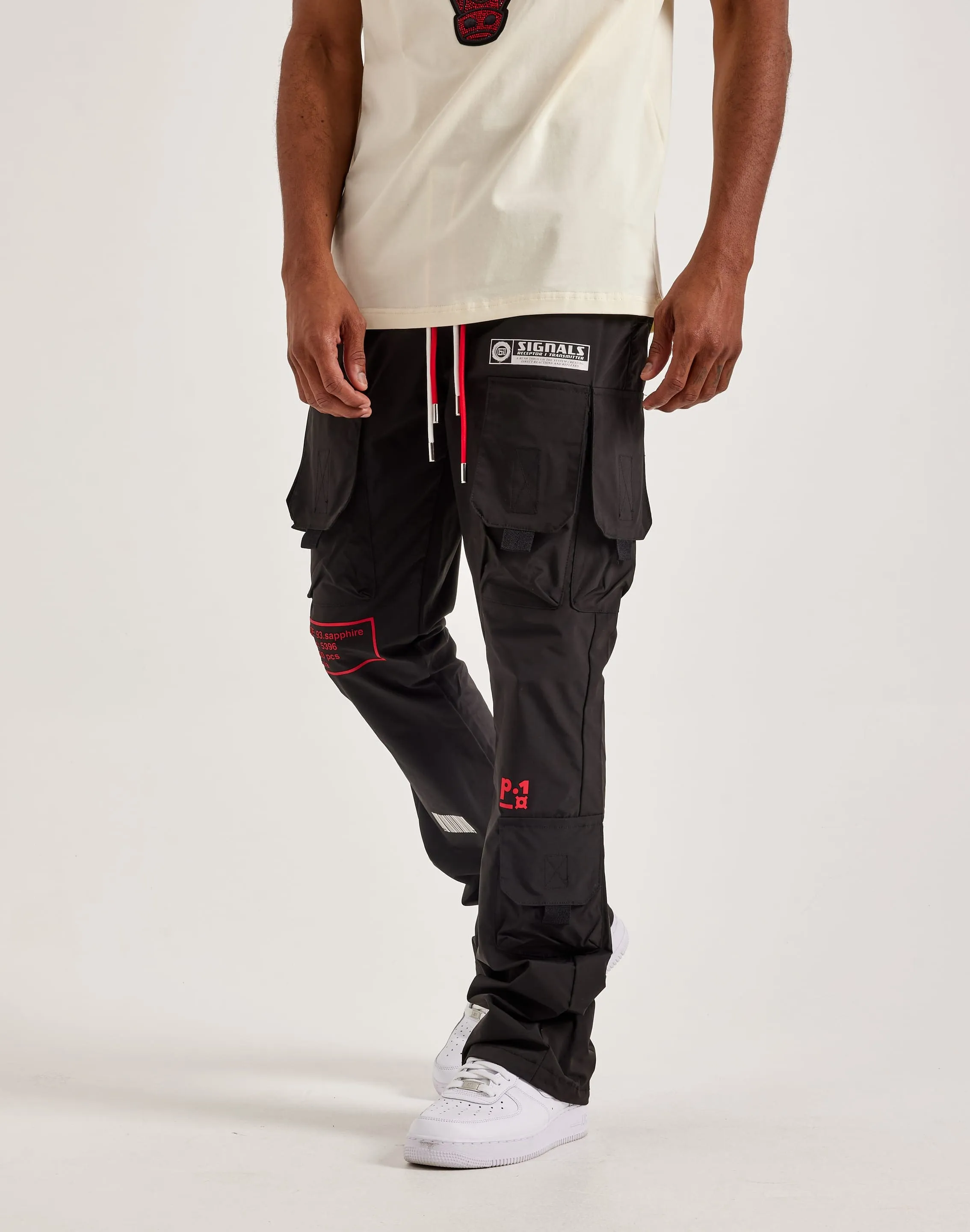Kloud 9 Nylon Flare Cargo Pants