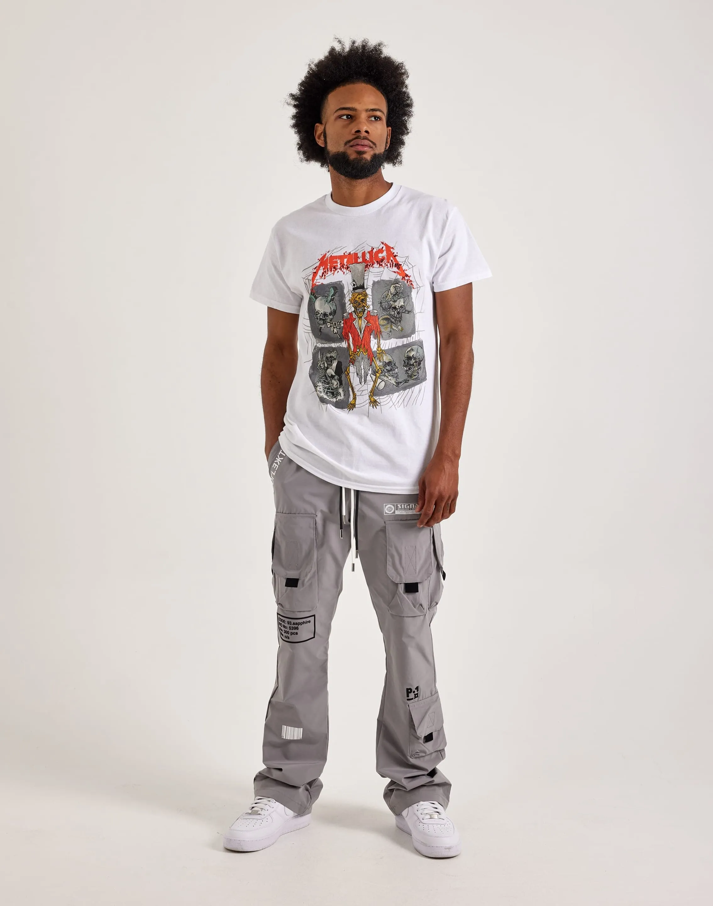 Kloud 9 Nylon Flare Cargo Pants