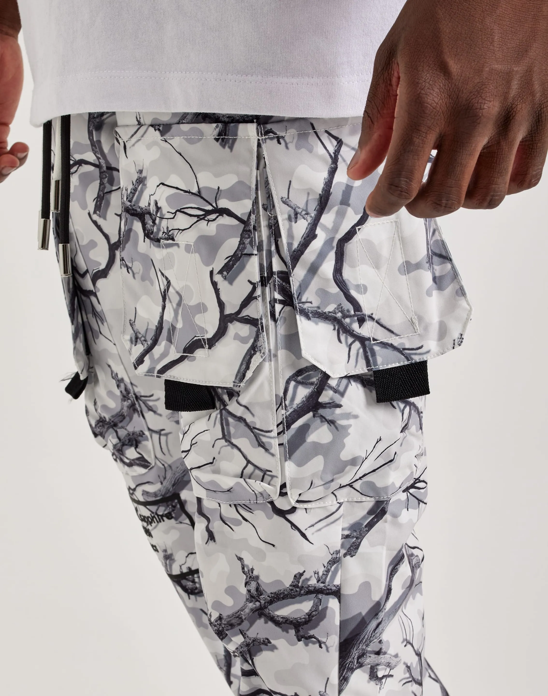 Kloud 9 Nylon Flare Cargo Pants