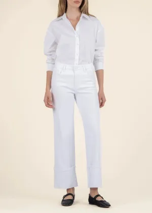 Kut From the Kloth Charlotte High Rise Fab Ab Wide Leg-Roll Up Jeans