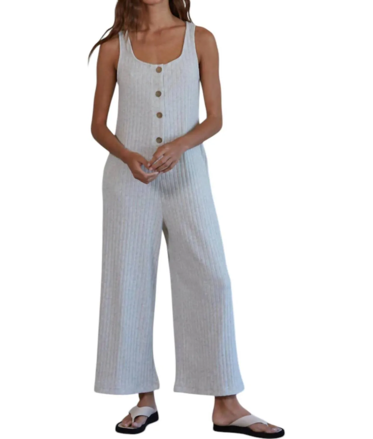 La Brea Jumpsuit In Grey
