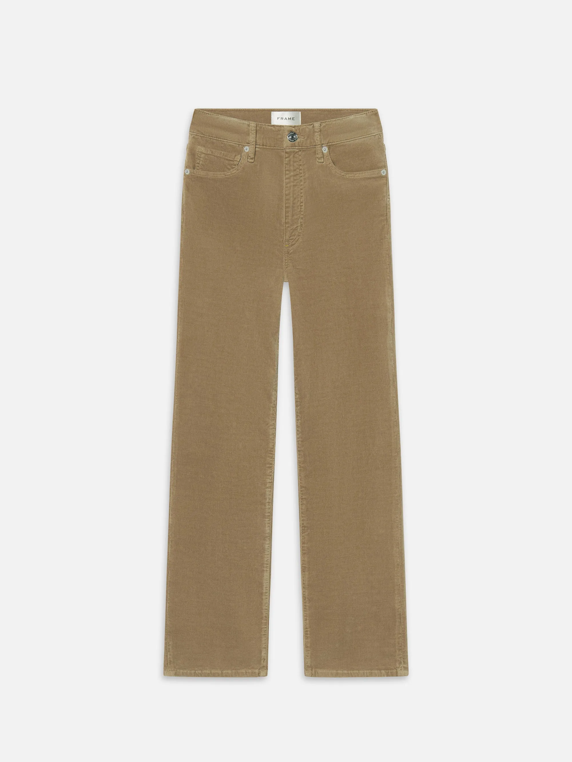 Le Sleek Straight Corduroy -- Light Beige