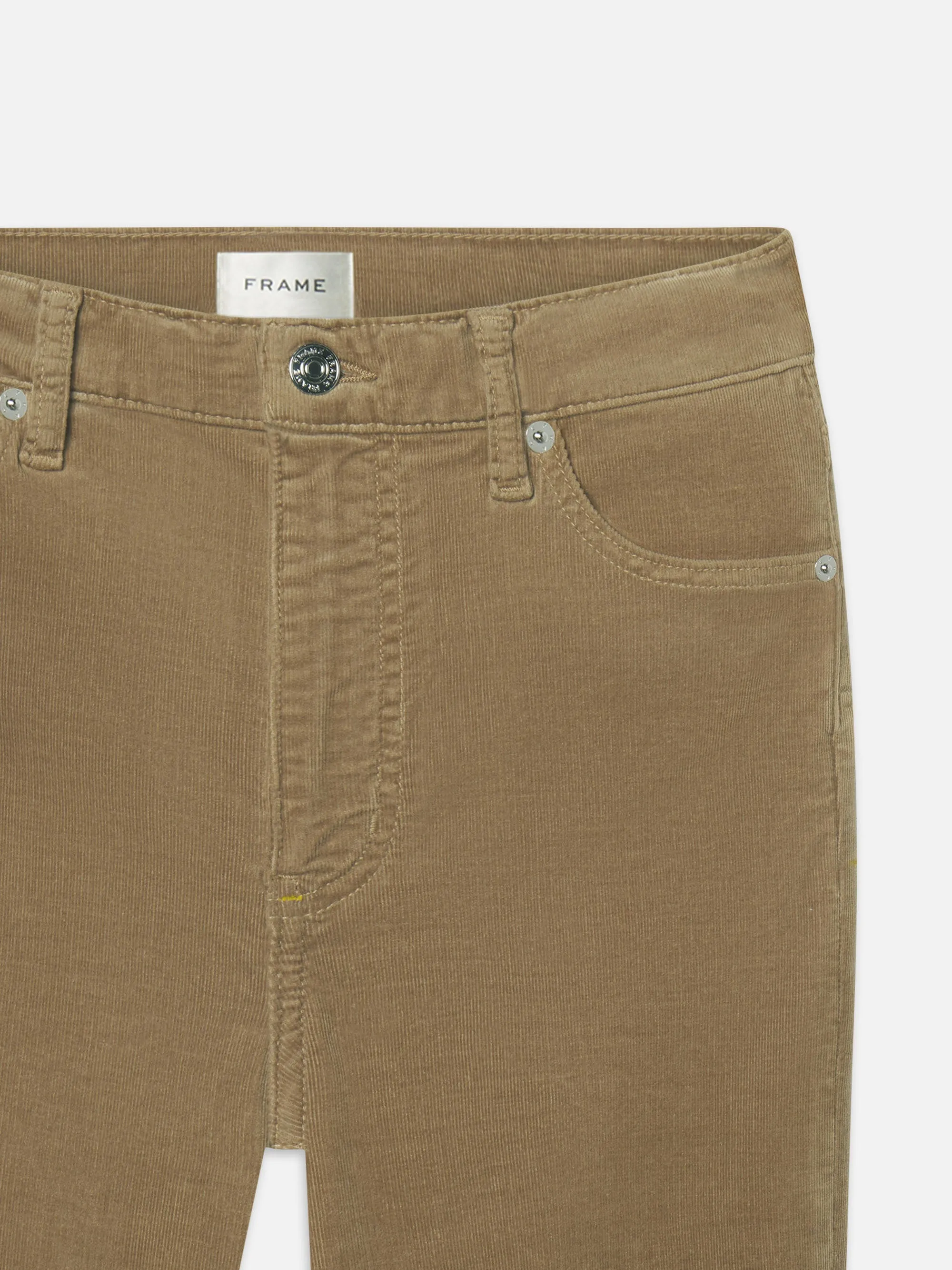 Le Sleek Straight Corduroy -- Light Beige