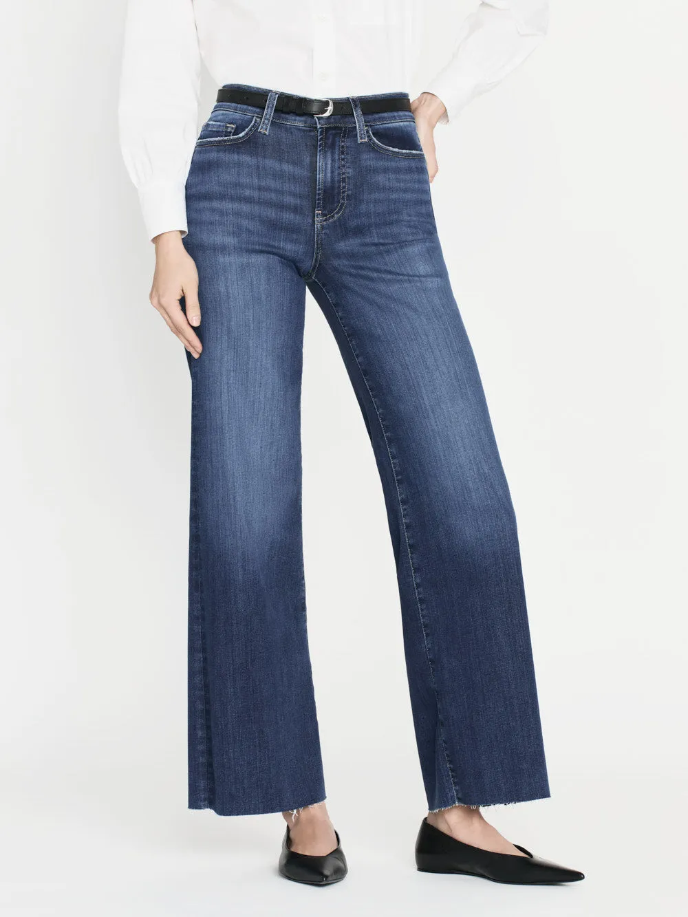 Le Slim Palazzo Raw Hem -- Lupine