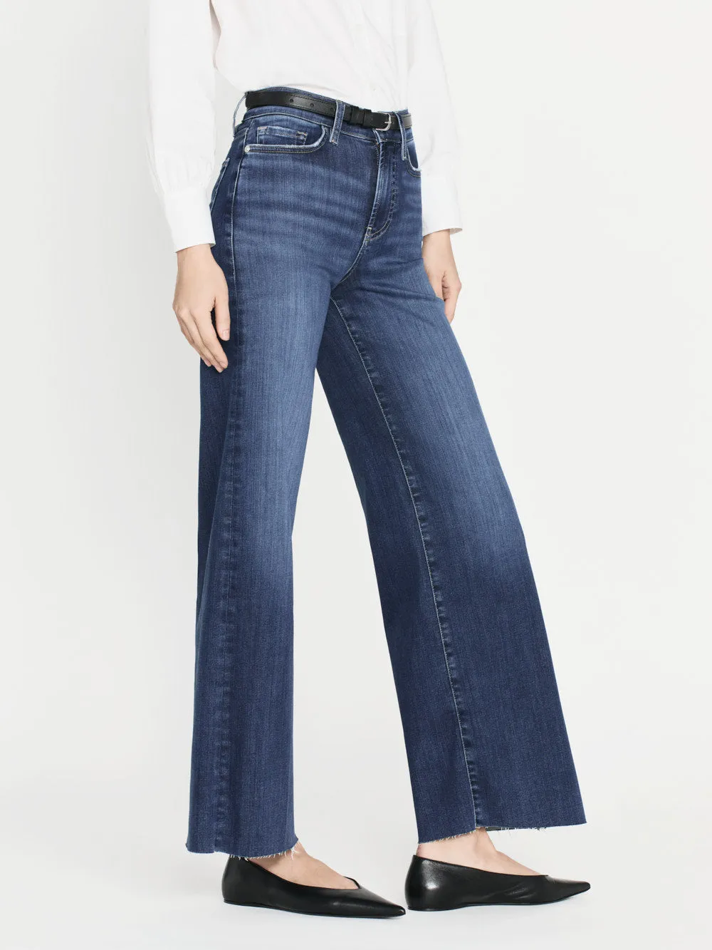 Le Slim Palazzo Raw Hem -- Lupine