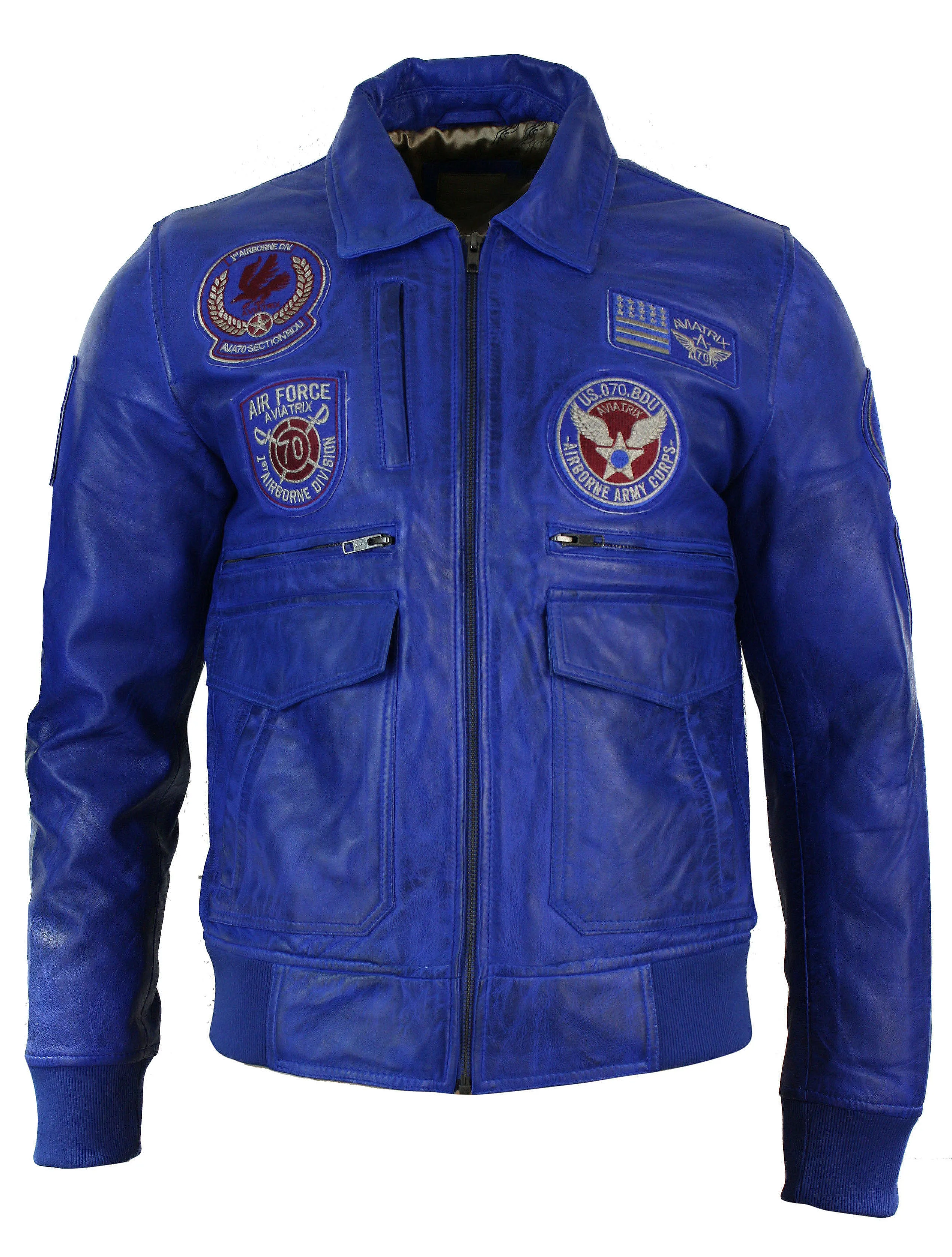 Leather Bomber Air Force Jacket