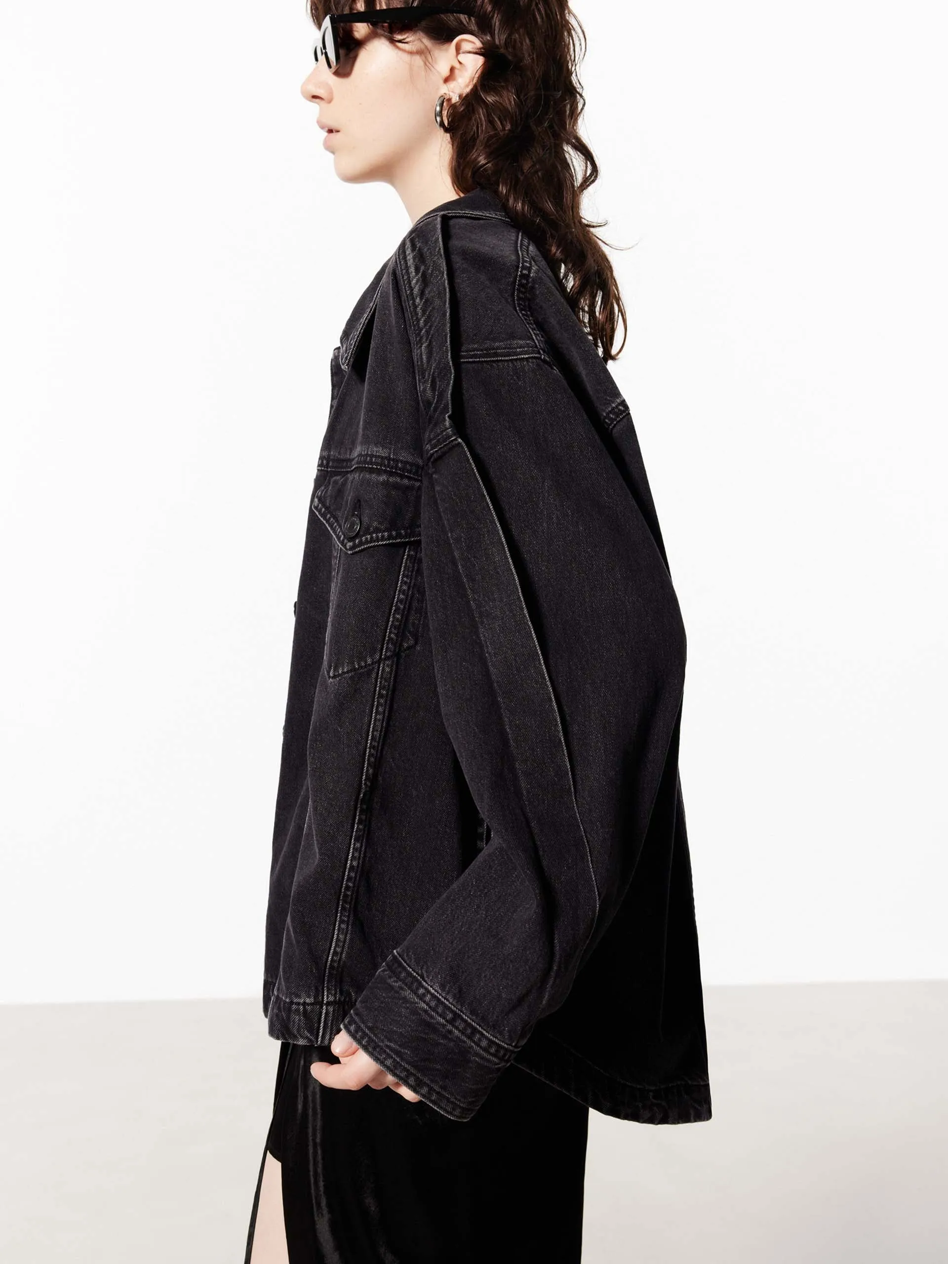 Loose Cotton Denim Jacket