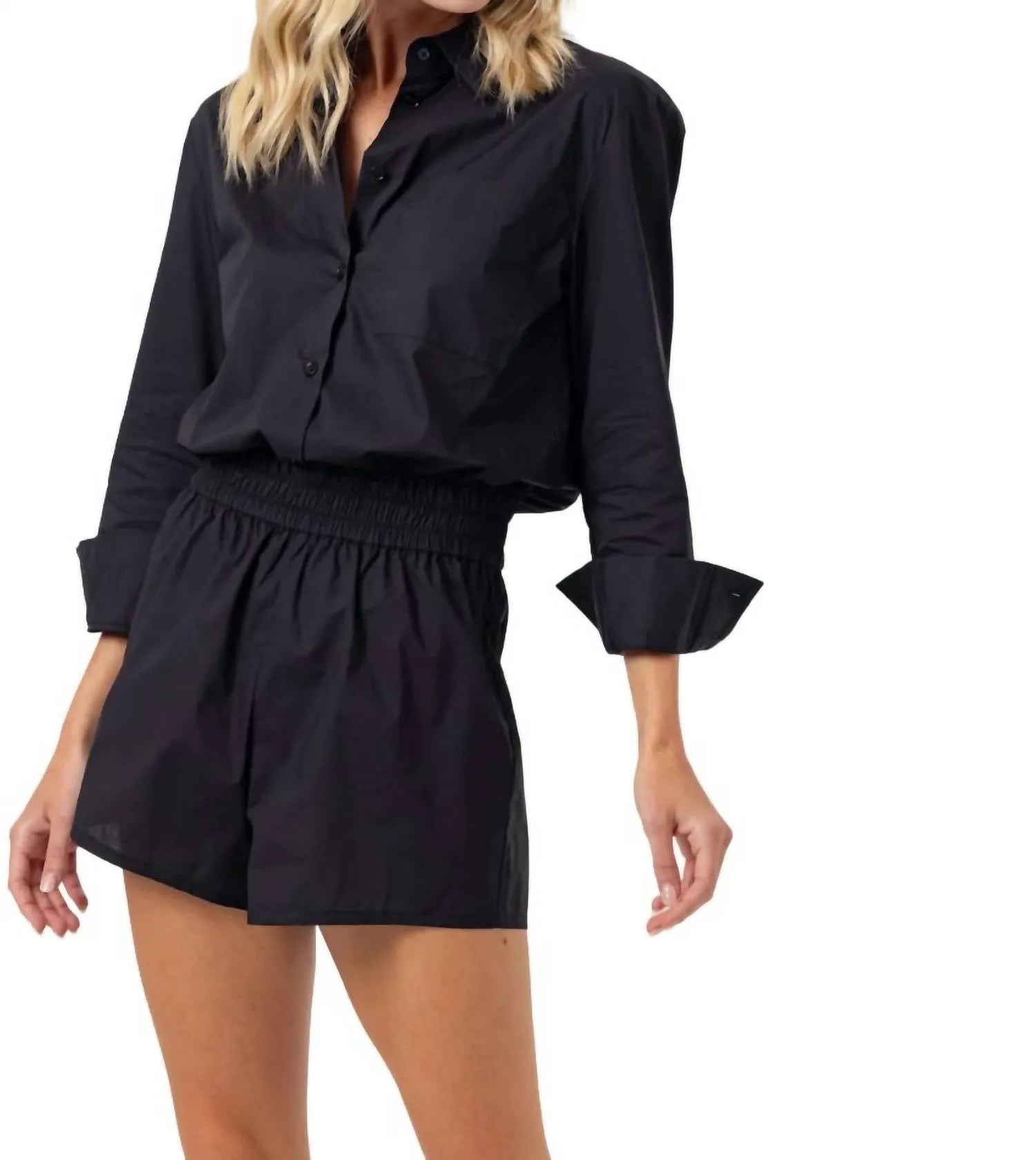 Lottie Romper In Black