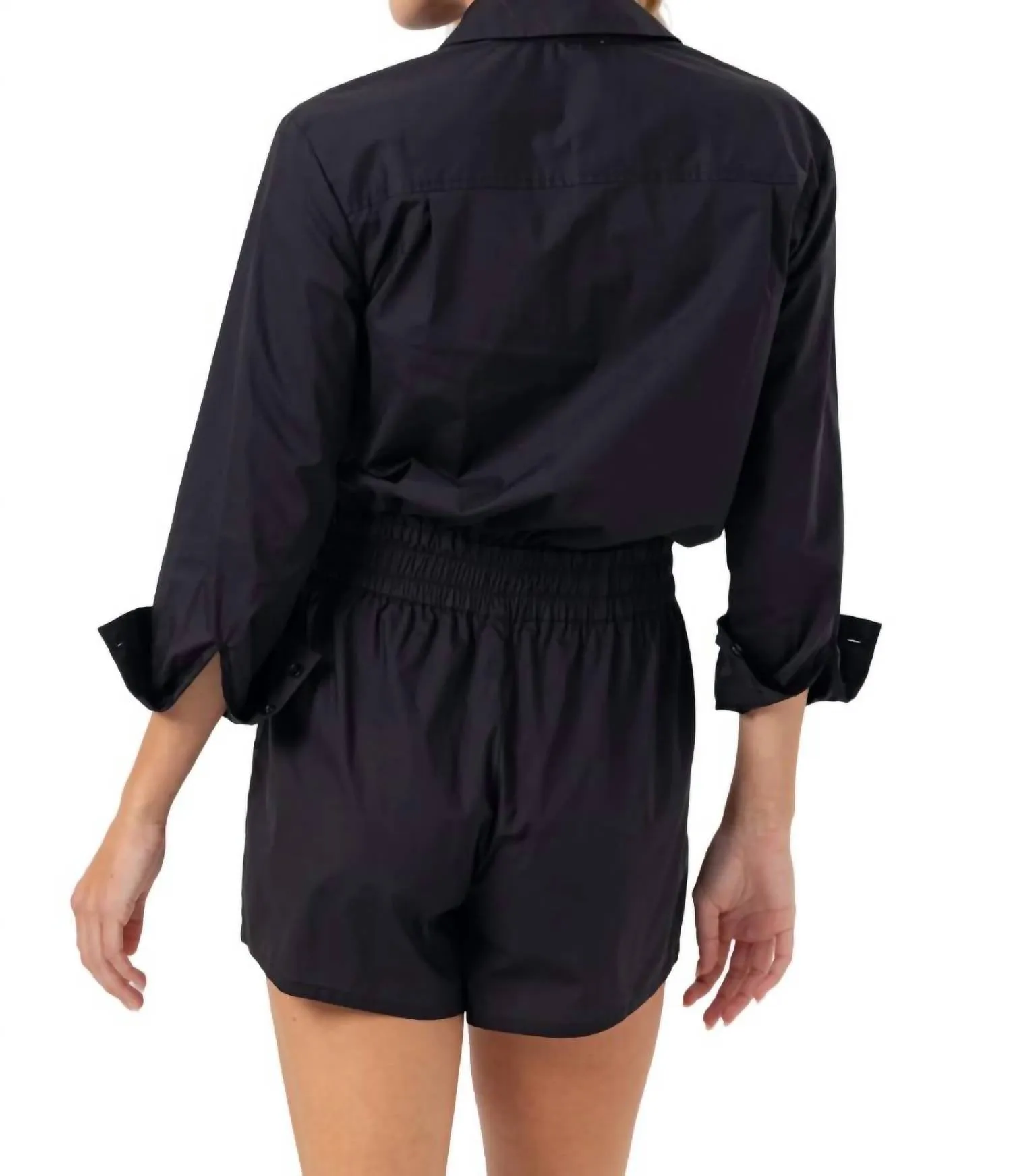 Lottie Romper In Black
