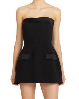 Lucienne Skort Romper In Black