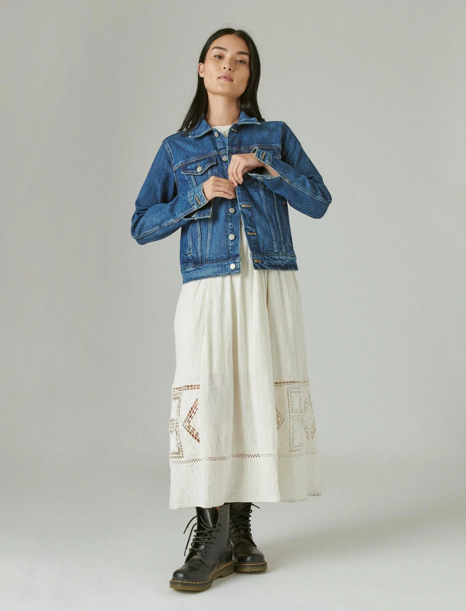 Lucky Brand Womens Tomboy Trucker
