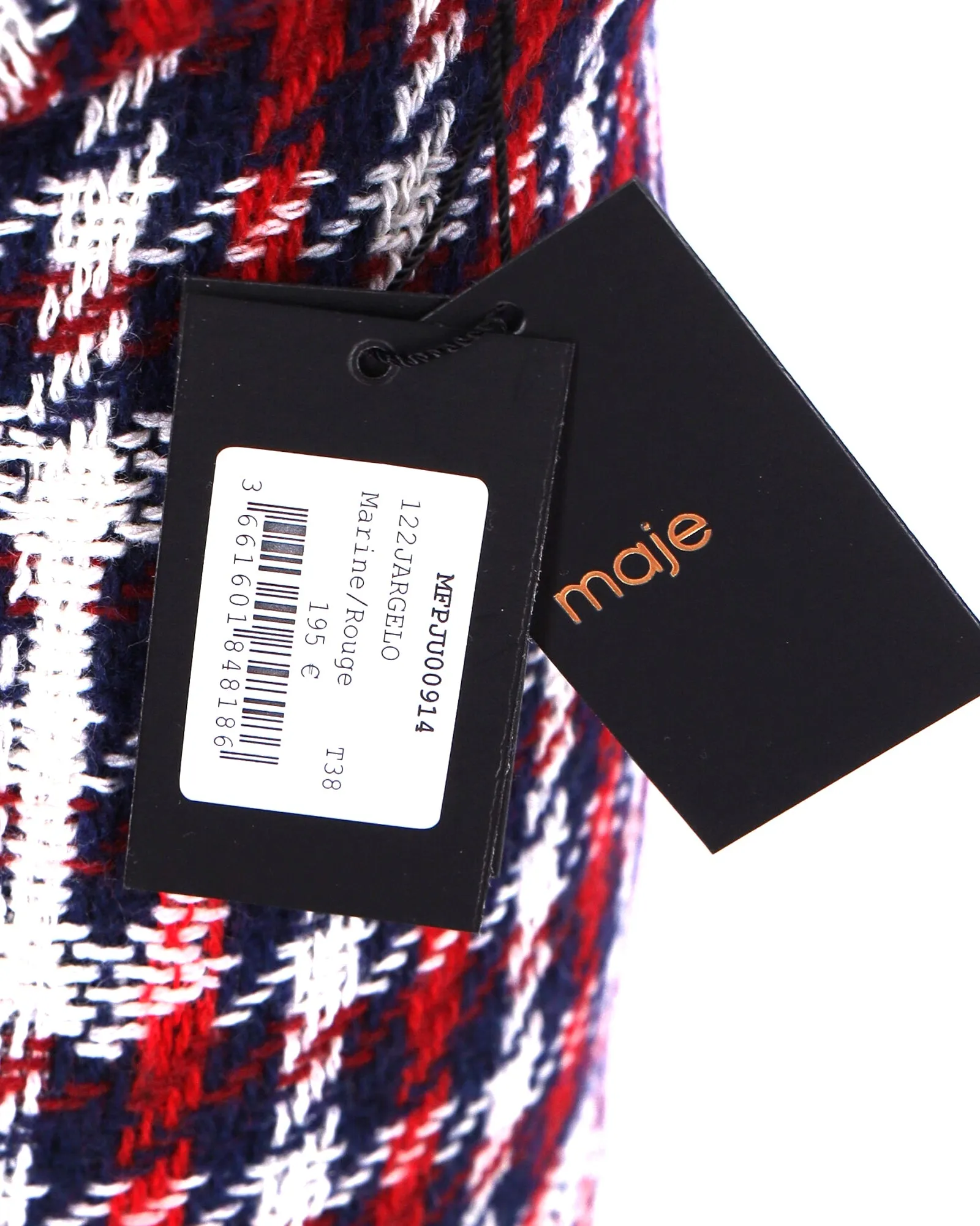 Maje Wrap Mini Skirt in Multicolor Acrylic